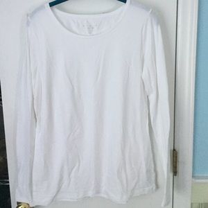 The Limited long sleeve white tee