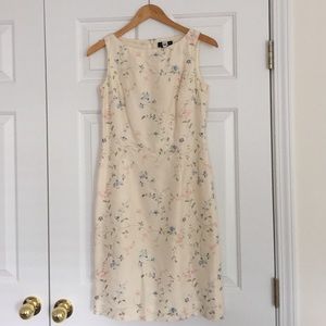 Ann Taylor silk embroidered dress size 2