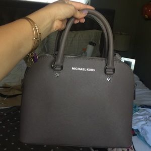 Grey Michael Kors purse