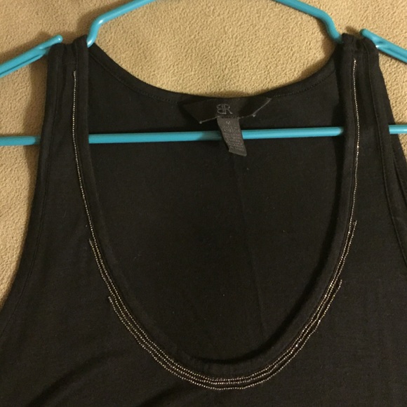 Dressy BR Tank with Silver Neck Detail - Picture 2 of 3
