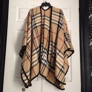 Plaid Poncho