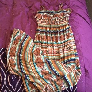 Long summer tribal print dress ✨