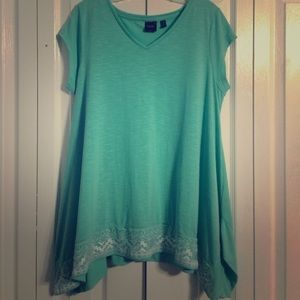 Light green, short sleeve shirt