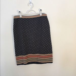 Anthropologie patterned sweater skirt