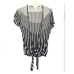 White House Black Market wrap sweater size small