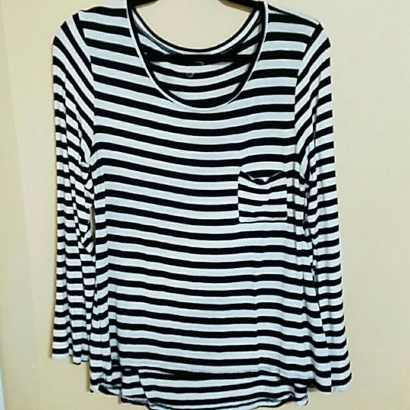 Stripped l/s tee