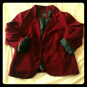 Red soft blazer