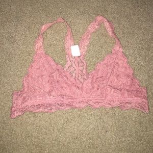 Free People Dusty Rose Razorback Bralette