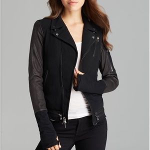 Hudson leather biker jacket from Bloomingdales