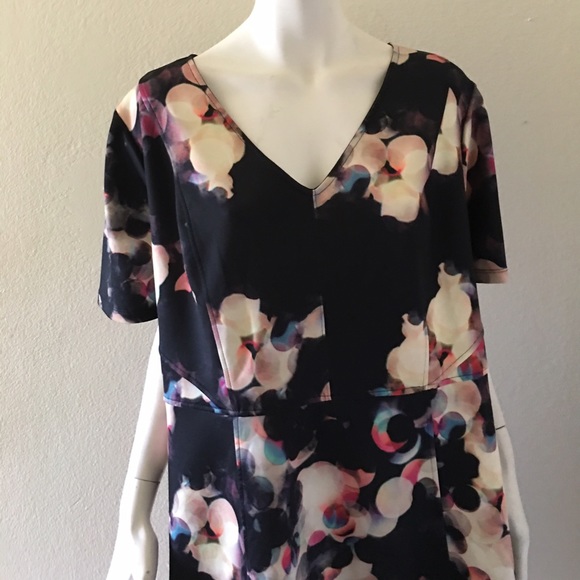 Ava & Viv Multi Print Plus Size Dress #098 - Picture 2 of 4