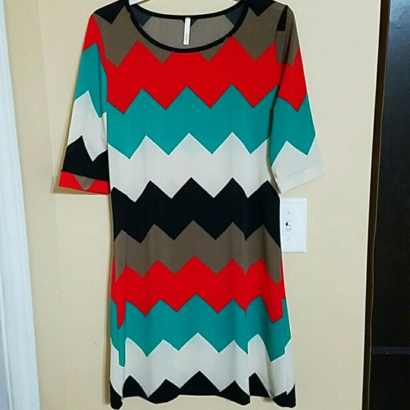 Chevron shift dress
