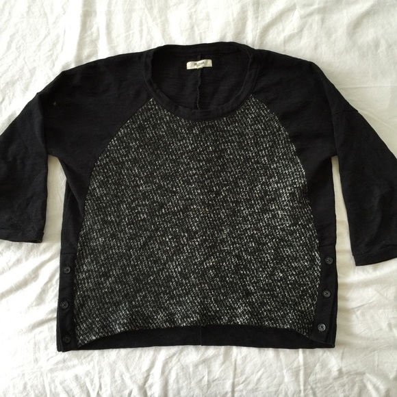 Madewell black sweater size small