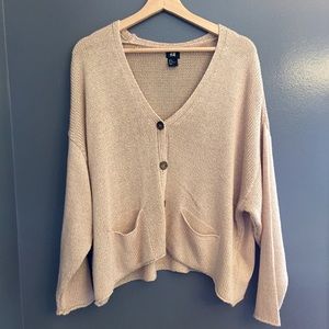 Boxy knit cardigan