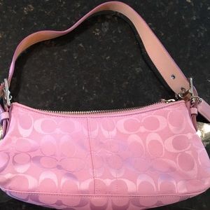 Authentic small pink coach bag