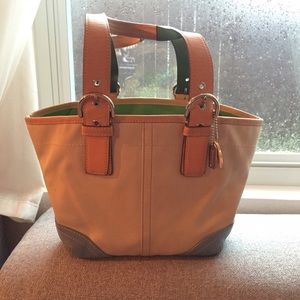Authentic summery Coach bag
