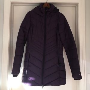 Down winter jacket.