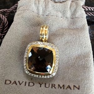 David Yurman Smokey Quartz Albion Pendant.