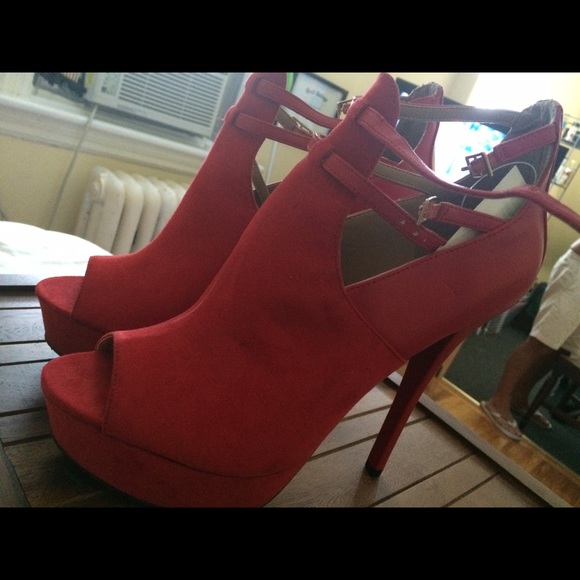 Red Ankle Boots