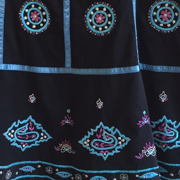 Black Boho Skirt - Picture 4 of 4