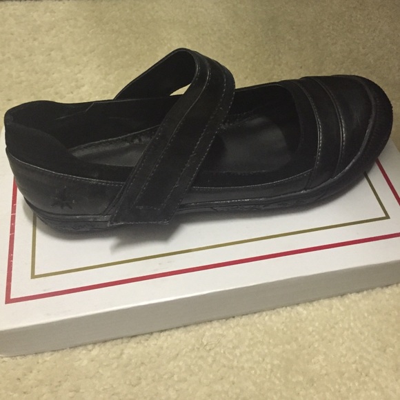 Black loafer style shoe
