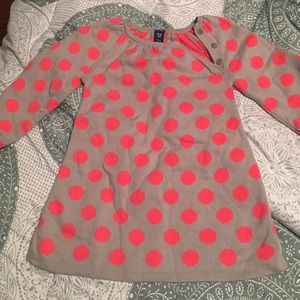 Pink polka dot dress