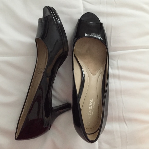 Black Open-Toe Heels