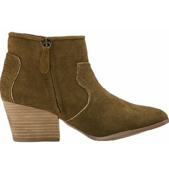 7.5 ONLY Mojo Moxy Tracery stars suede boots - Picture 2 of 4