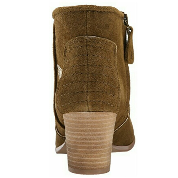 7.5 ONLY Mojo Moxy Tracery stars suede boots - Picture 3 of 4