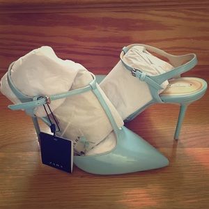 Zara Baby Pastel Light Blue Heels