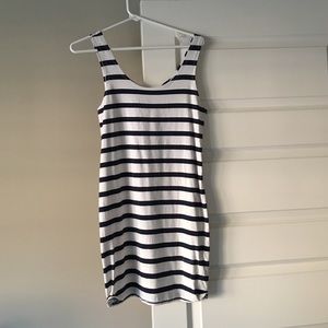 Striped bodycon dress