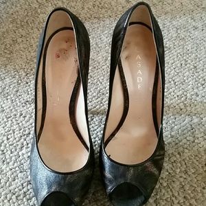 Casadei Peep Toe Pumps