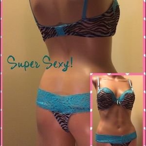 Sexy zebra print bra or thongs!!