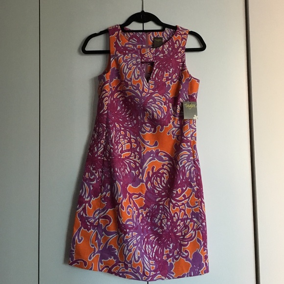 *NWT* Taylor Dresses Stretch Cotton Shift