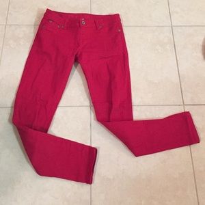 Red jeans
