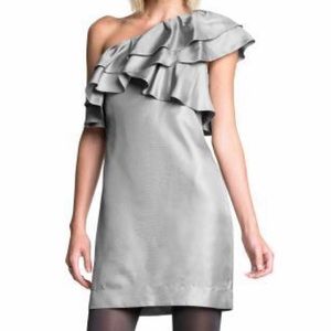 BR one shoulder ruffle dress