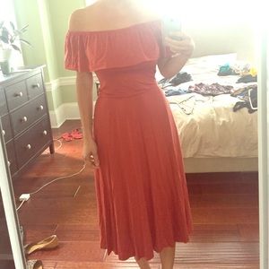 Reformation off the shoulder dress