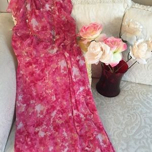 Floral Calvin Klein maxi dress