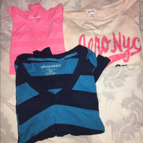 Aeropostale Long Sleeve Tee's