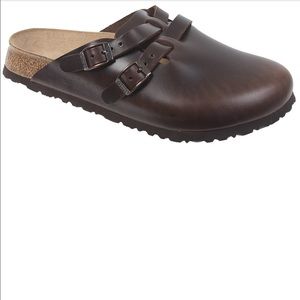 Birkie's Camden amailfai chocolate leather clog