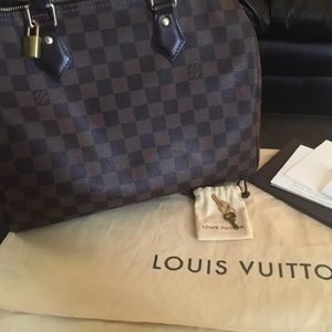 Louis Vuitton Speedy 30 Damier Ebene Authentic