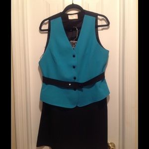 2 pc skirt & vest set, DONATING SOON
