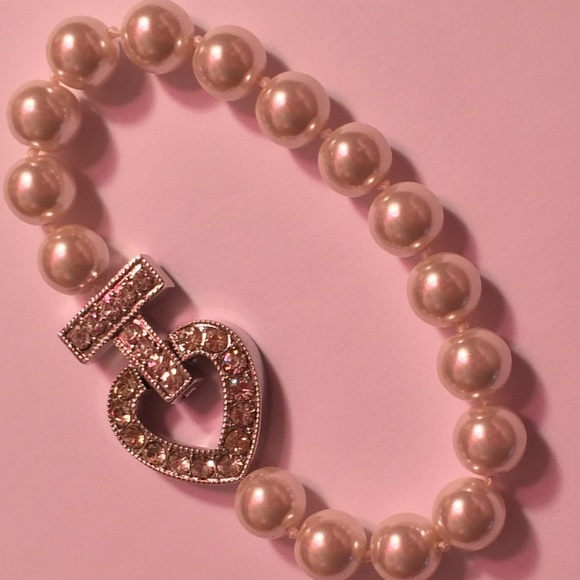 Vintage Set Knotted Bracelet & Necklace w Crystals - Picture 4 of 4