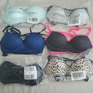 Victoria's Secret Pink Push-up Caged Bralettes