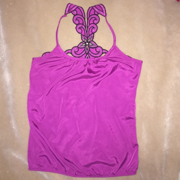Wet Seal Fuschia Racer-back Tank