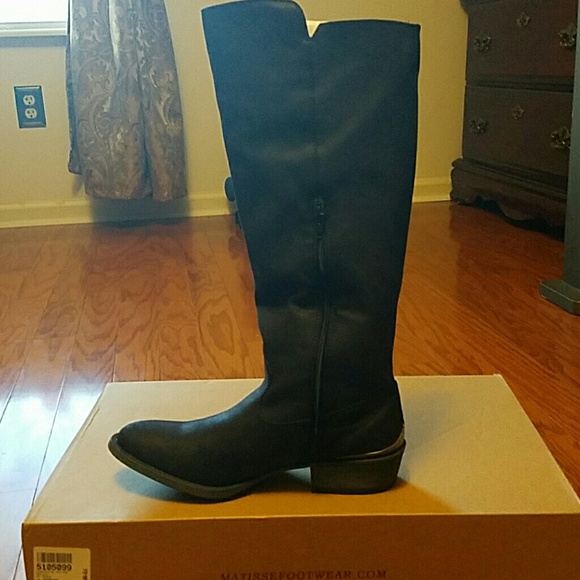 Black Knee High Boots - Picture 3 of 4