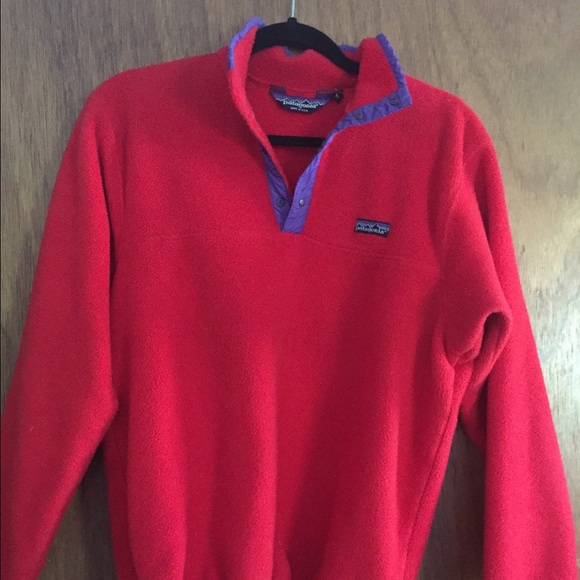 Red Patagonia Snap T