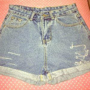High waisted vintage shorts