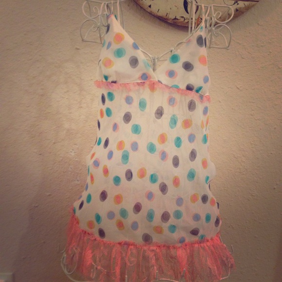 Other - Boutique Polka Dot Baby Doll Intimate