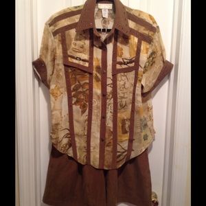 2 pc culotte set, DONATING SOON