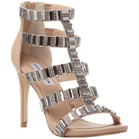 Steve Madden | Nude Rhinestone Studded Heel